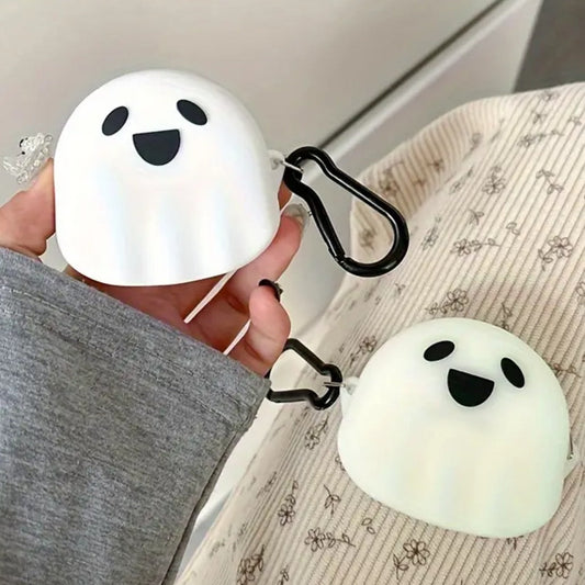 Spooky Smile Ghost Earbuds Case