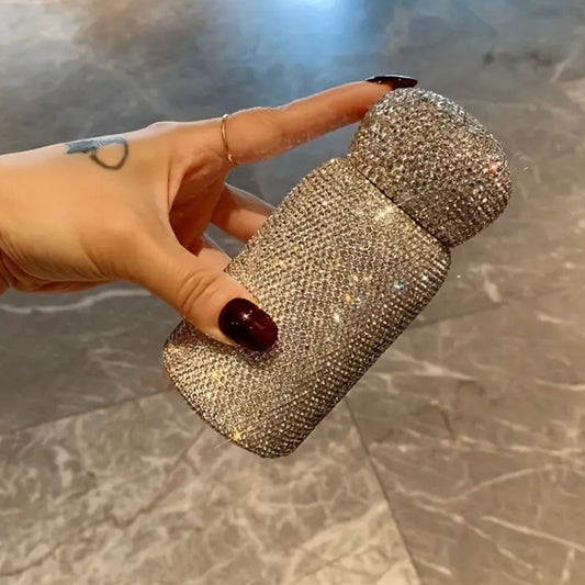Luxury Rhinestone Encrusted Thermos Bottle
