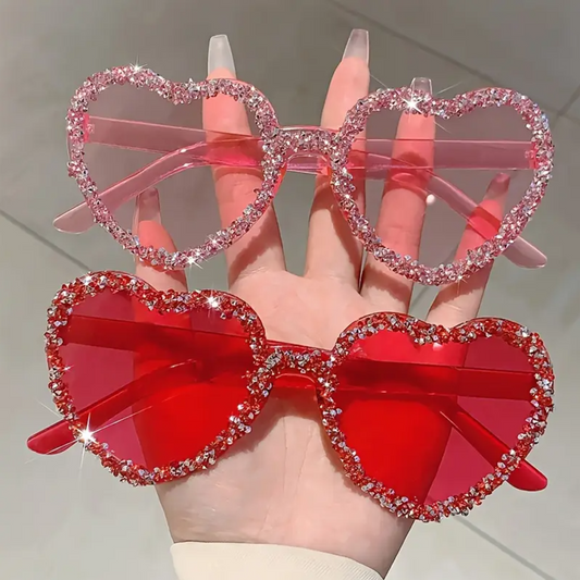 Radiant Heart-Crafted Sparkle Frames