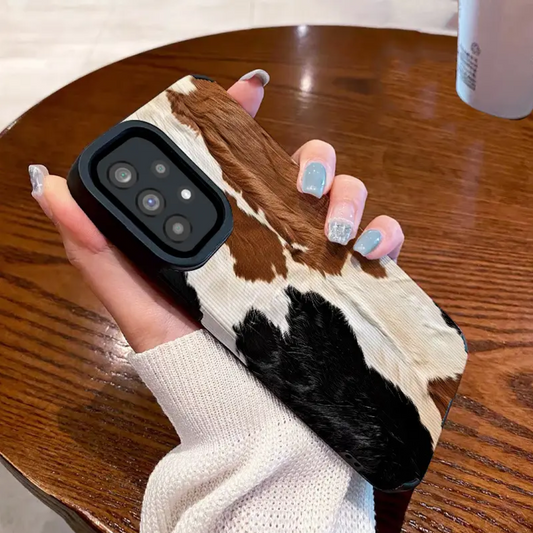 Aesthetic Animal Fur Texture Pattern Case - Samsung