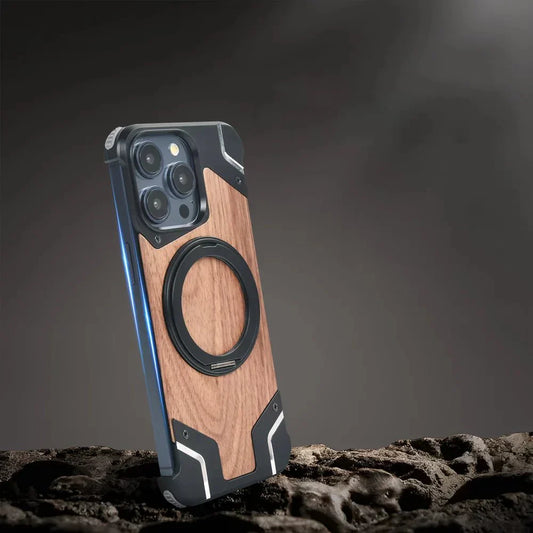 Distinct Wood Metal Fusion Case - iPhone