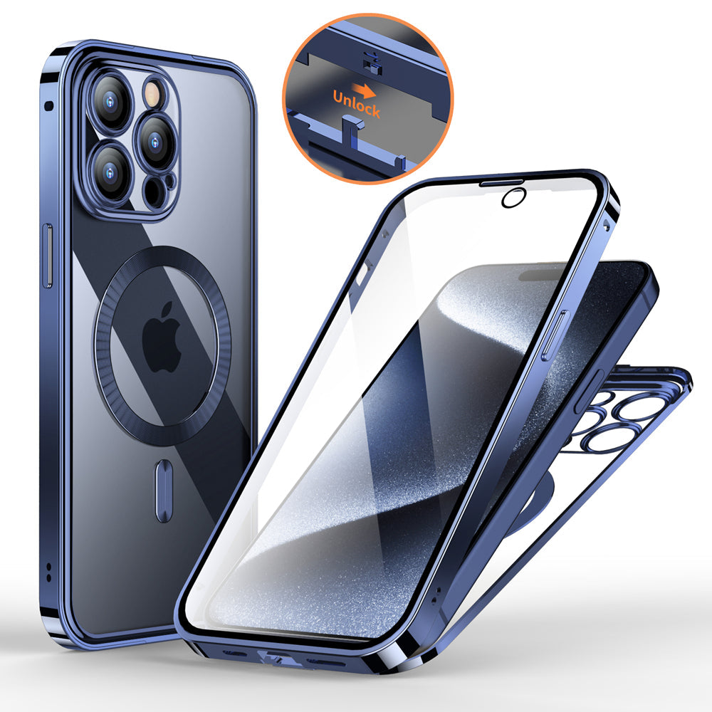 Opulent Clarity Dual Magnetic Glass Case - iPhone