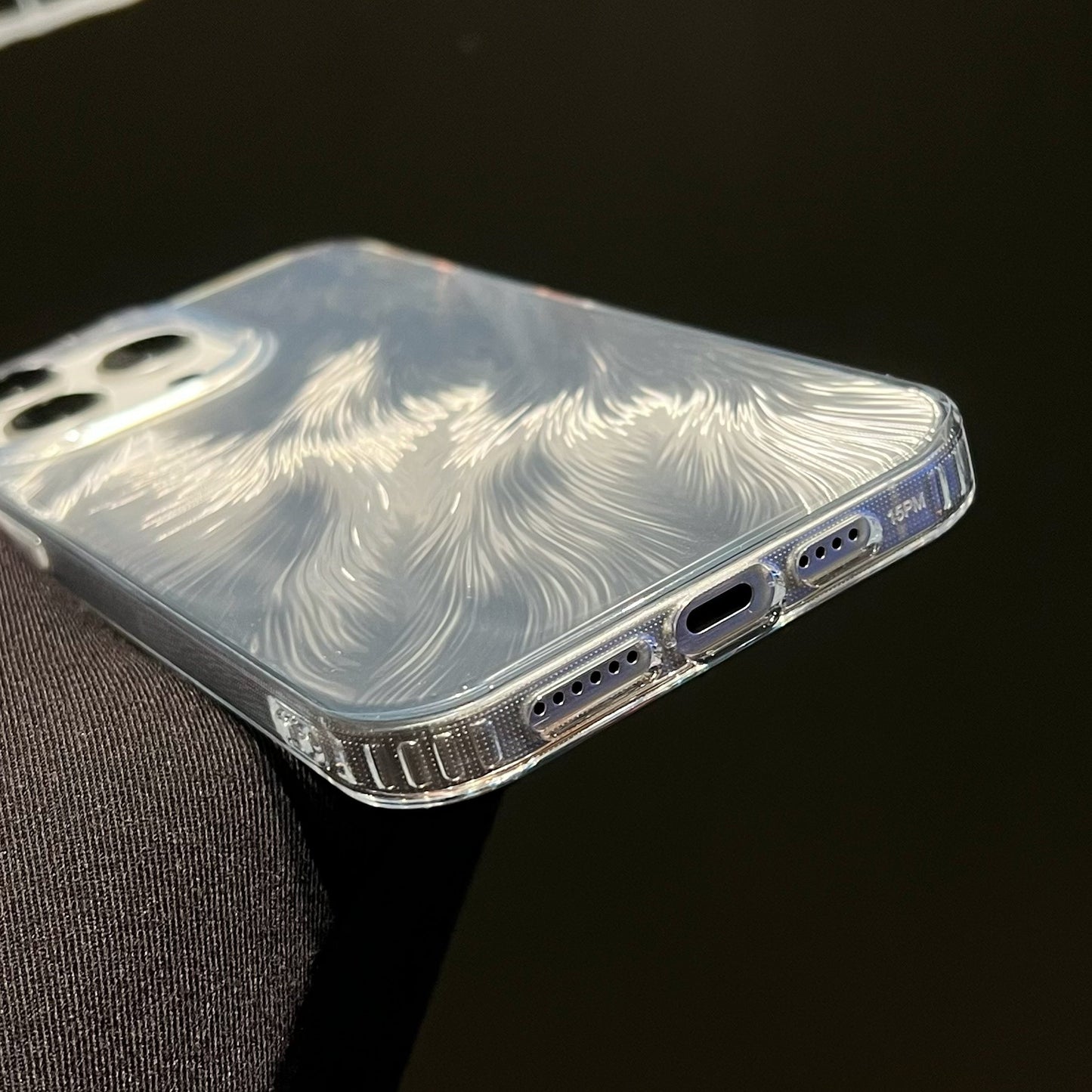 Luxury Feather Gradient Glitter Case - iPhone