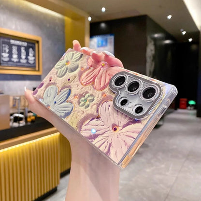 Lustrous Floral Art Phone Case - Samsung