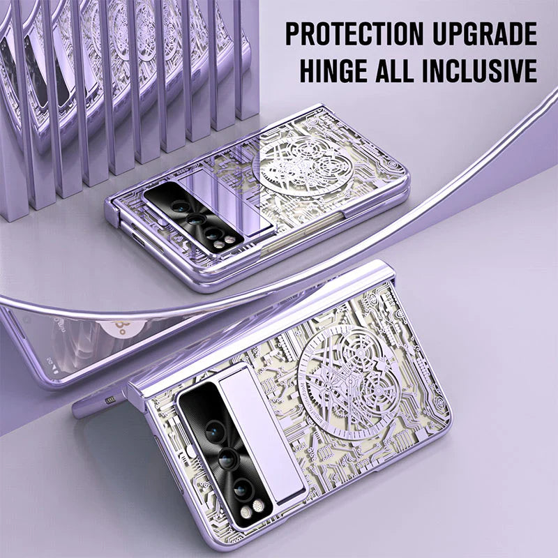 Google Pixel Fold Gear Pattern Electroplating Case
