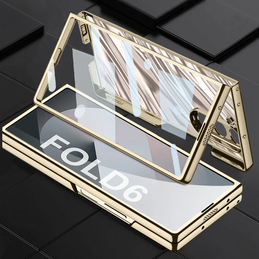 Galaxy Z Fold6 Electro Wave Pattern Shiny Case