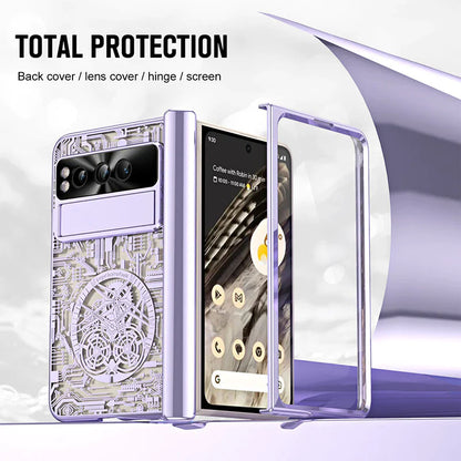 Google Pixel Fold Gear Pattern Electroplating Case