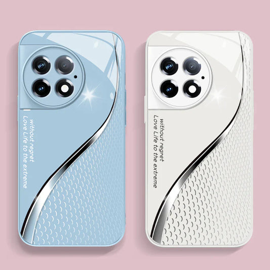 Elegant Fin Wave Glass Case - OnePlus