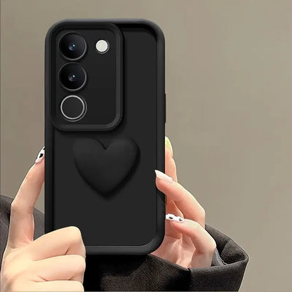 3D Love Heart Frosted Case - Samsung