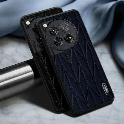 Nature Leafe Stitch Leather Case - OnePlus