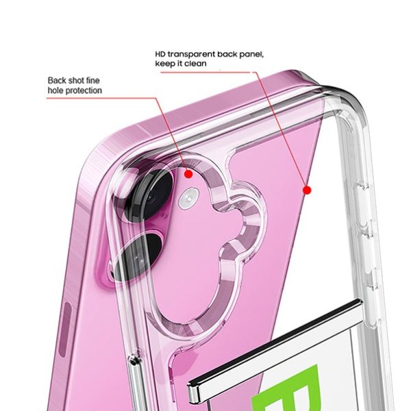 Clear Air Cushion Wrist Secure Case - iPhone