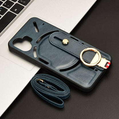 Deluxe Leather Anti-Slip Wrist Strap Case - Nothing