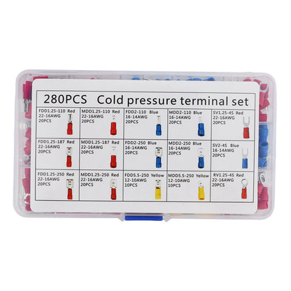 Electrical Cold Pressure Insulated Terminal Crimp Thimble Pins Set