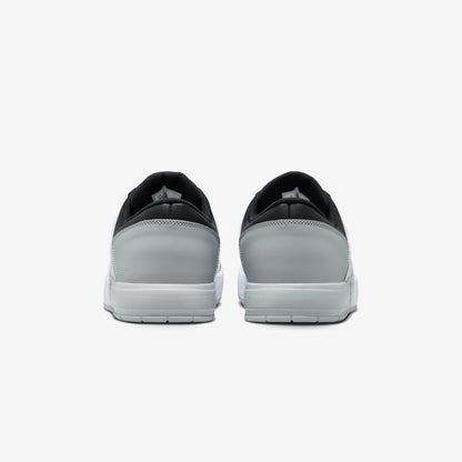 Jordan | NU RETRO 1 LOW  { WHITE/BLACK-LT SMOKE GREY-VARSITY RED