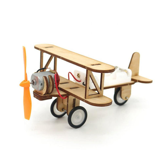 DIY Single Propeller Glider Plane – Wooden Assembly Fun for Kids