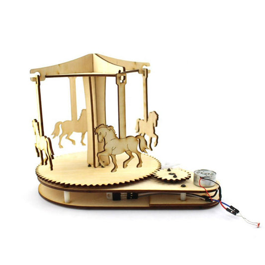 DIY Light Control Merry-Go-Round – Smart Wood Gadget for Kids