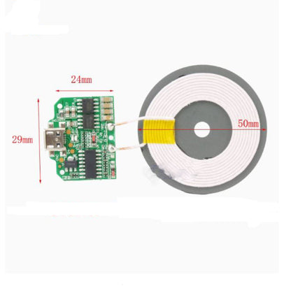 10W Micro USB Wireless Charging Qi Standard PCBA Circuit Board module