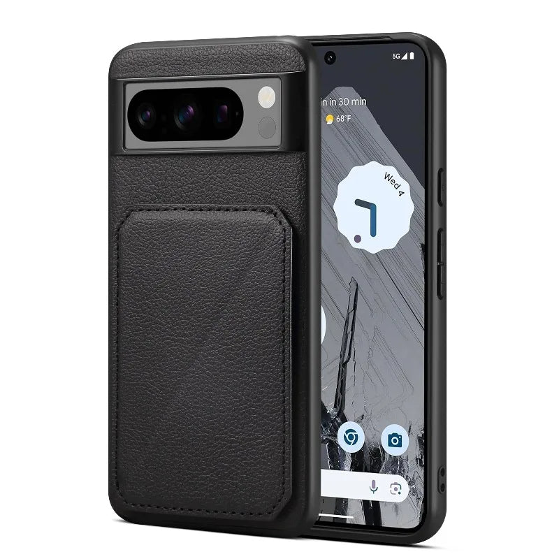 Sleek Card Insert Leather Magnetic Case - Google