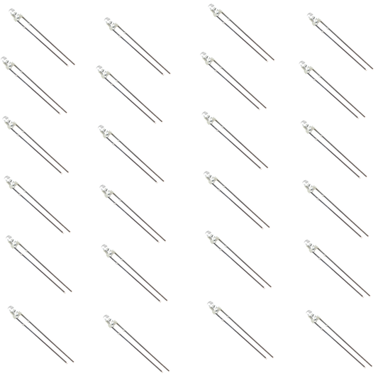 3mm Clear Red LED(1000-2000 mcd)