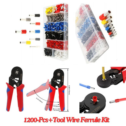 Wire Ferrule Kit Insulated Terminal Crimp Pin Connector Assorment Kit
