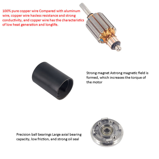 12V 3000RPM 38S BLDC Geared Industrial Grade Highly Reliable and Full Copper Motor