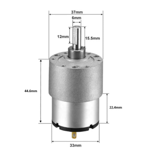 12V 60 RPM Side Shaft High Torque Motor (Original & new)