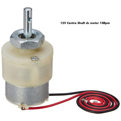 12V 10RPM Centre Shaft Geared DC Motor Metal Gears