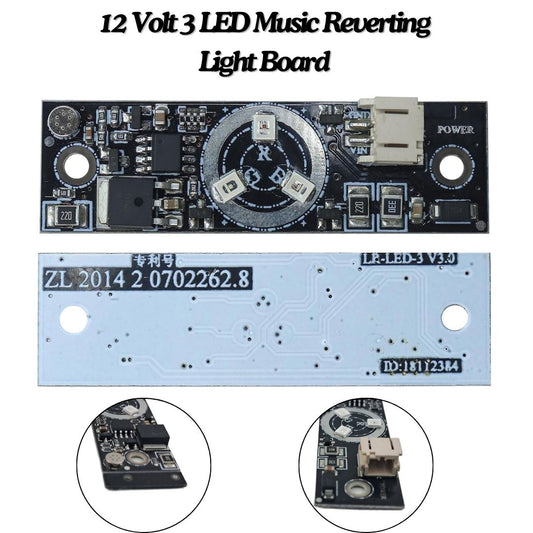12-Volt 3-LED Music Reverting Light Board