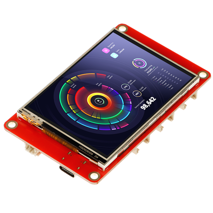 Elecrow ESP32 Display-2.8 Inch HMI with Touch Screen - High Resolution, WiFi, Bluetooth, LVGL Support With Acrylic Case