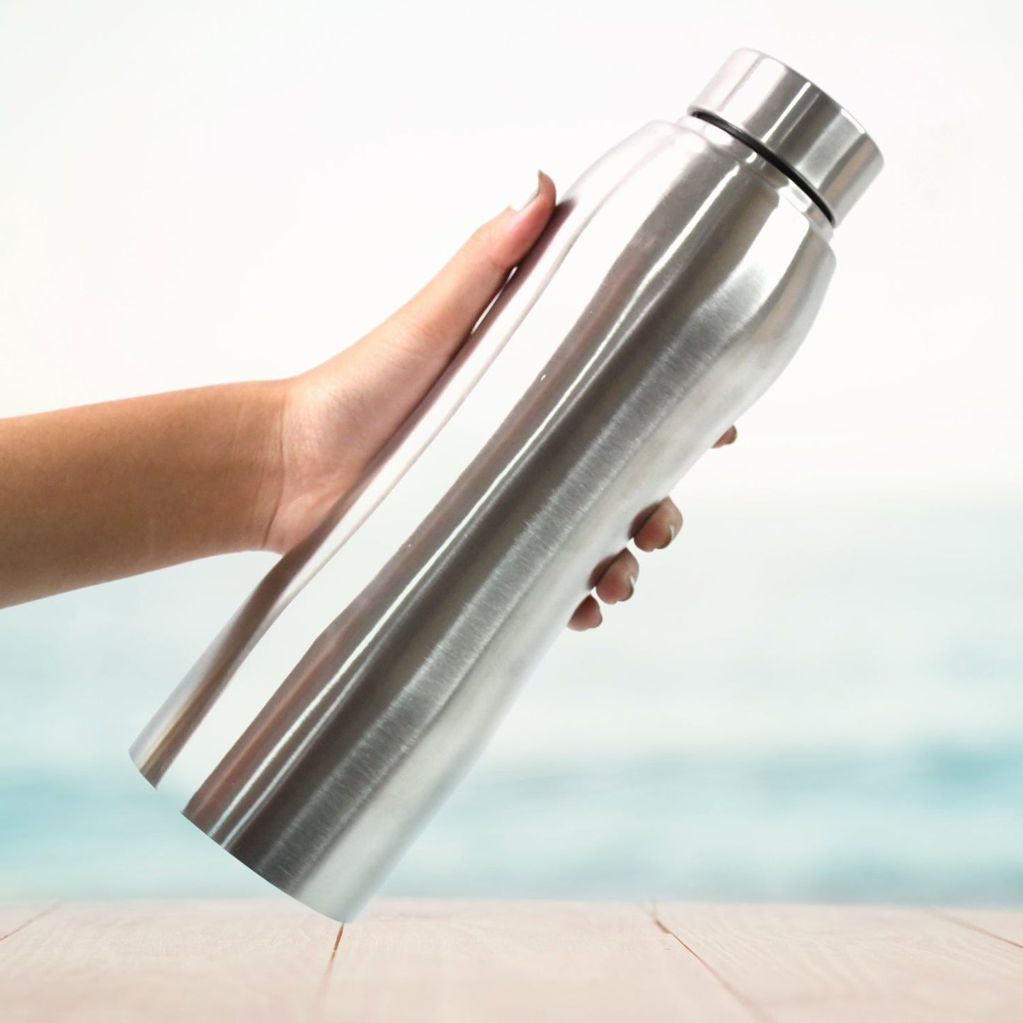 Customize Stainless Steel Double Wall Vacuum-Insulated Drink Water Bottle (1000 ML Approx)