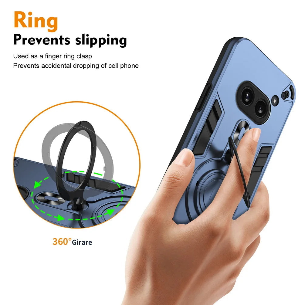 Premium Metal Rotating Bracket Holder Case - Nothing