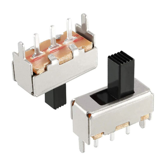 3-Pin DIP Mini Slide Switch Through-Hole PCB Slide Button