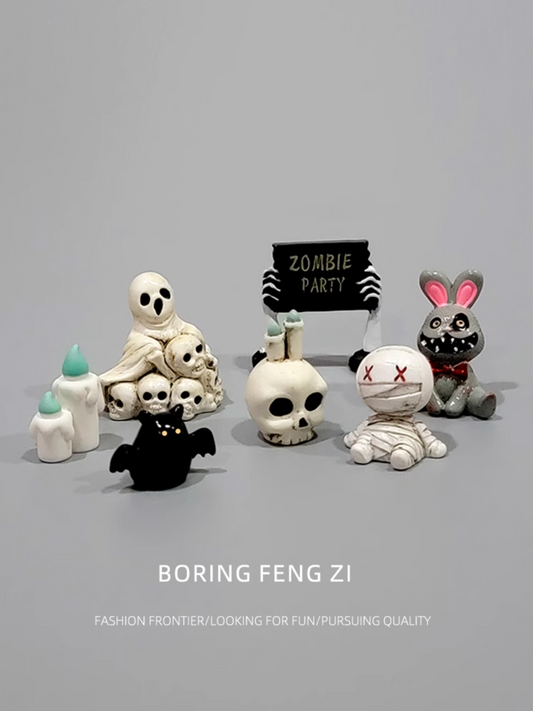 0709BA Halloween Funny Desktop Small Decoration Decompression Skull