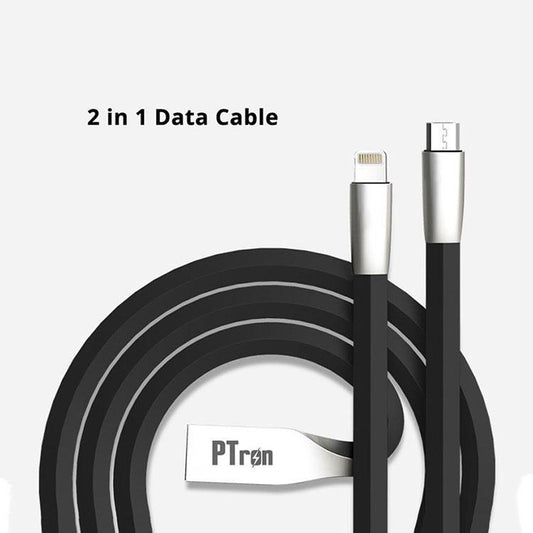 Buy pTron InTunes Pro Bluetooth Headset with Mic, Get pTron Dual Sided 2.4A USB Charging Cable Free