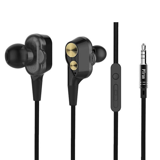 Buy PTron Boom Evo 4D Wired Headphone With Mic ,Get DaZon Arrow Stylish Sports Silicon Wrist Watch