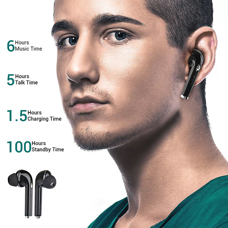 pTron Bassbuds Lite In-Ear True Wireless Bluetooth Earphones (TWS) with Mic - (Black)