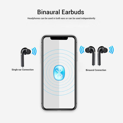 pTron Bassbuds Lite In-Ear True Wireless Bluetooth Earphones (TWS) with Mic - (Black)