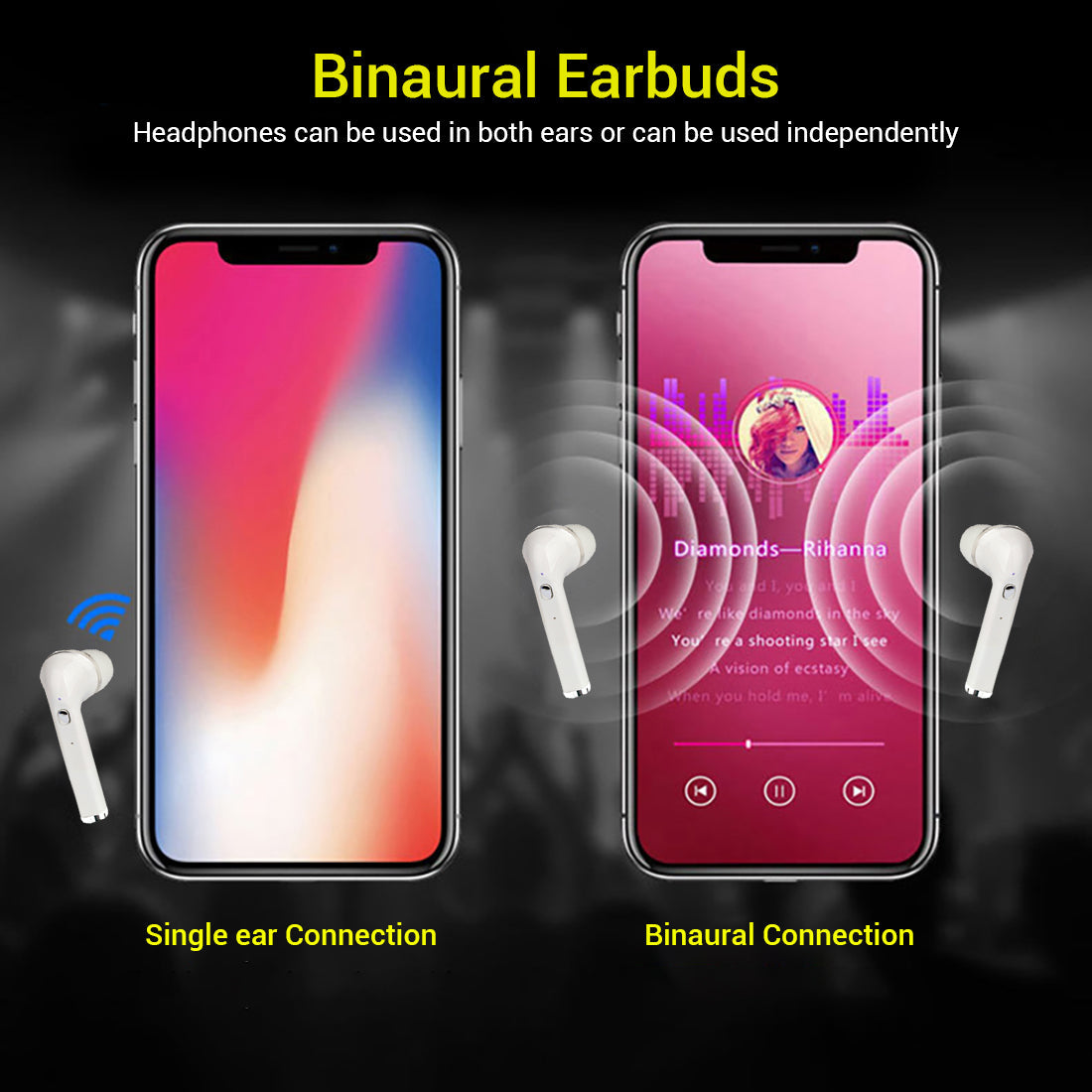 pTron Bassbuds Lite In-Ear True Wireless Bluetooth Earphones (TWS) with Mic - (White)
