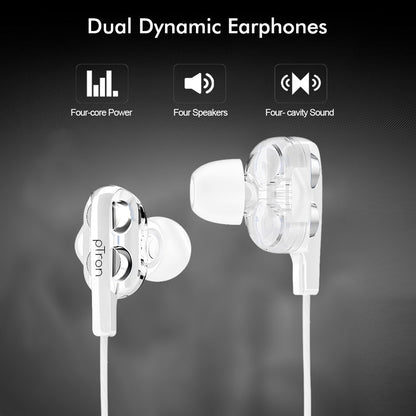 Buy Refurbished - PTron HBE6 Earphone Metal Bass Headphone With Mic ,Get pTron Boom Pro 4D In-Ear Wired Earphones with Mic