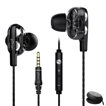Buy Refurbished - PTron HBE6 Earphone Metal Bass Headphone With Mic ,Get pTron Boom Pro 4D In-Ear Wired Earphones with Mic