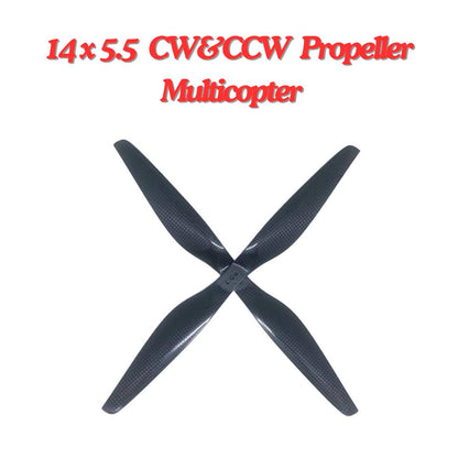2-Blades 5.5-Pitch xx55 Propellers For Drone/Quadcopters CW + CCW (1-Pair)