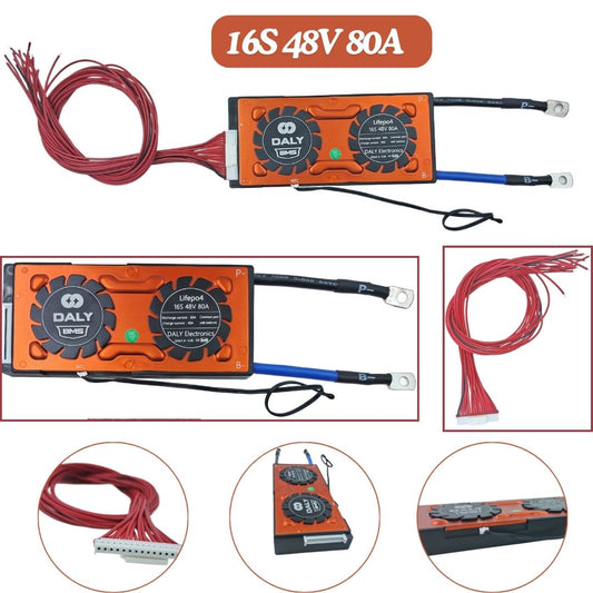 Daly: Smart BMS LiFePO4 PCB Protection Board with Balance Leads