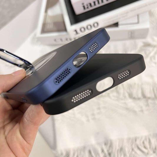 Matte Metal Lens Shield Magnetic Case - iPhone