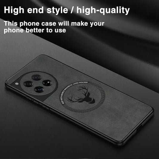 Luxury Deer Embossed Leather Case - OnePlus