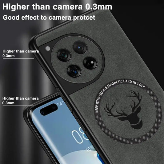 Luxury Deer Embossed Leather Case - OnePlus