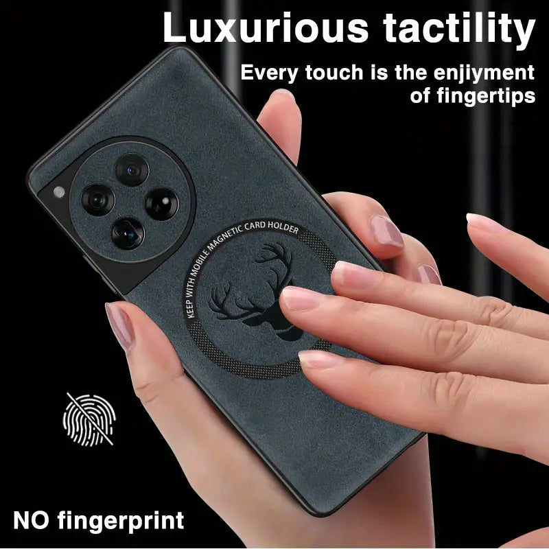 Luxury Deer Embossed Leather Case - OnePlus