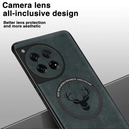 Luxury Deer Embossed Leather Case - OnePlus