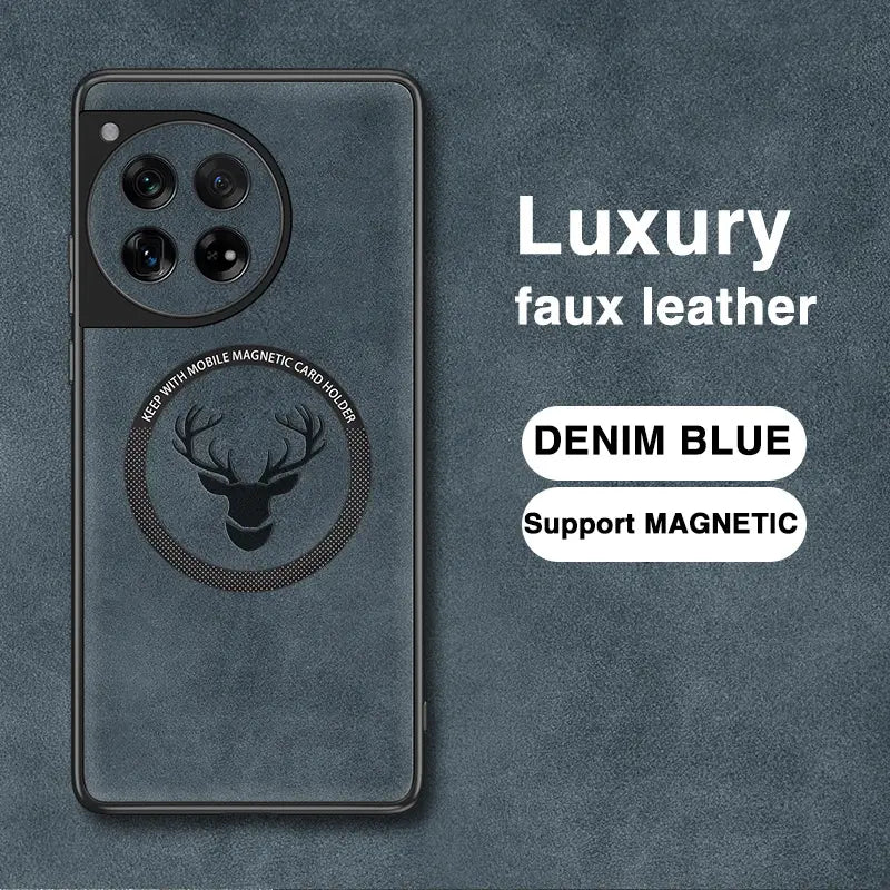Luxury Deer Embossed Leather Case - OnePlus