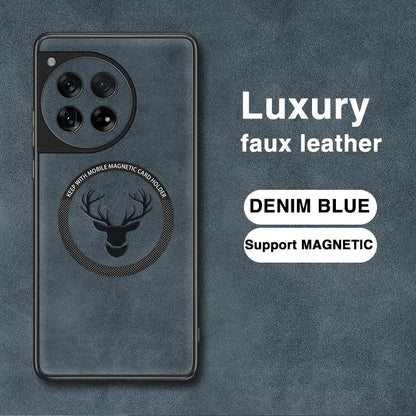 Luxury Deer Embossed Leather Case - OnePlus
