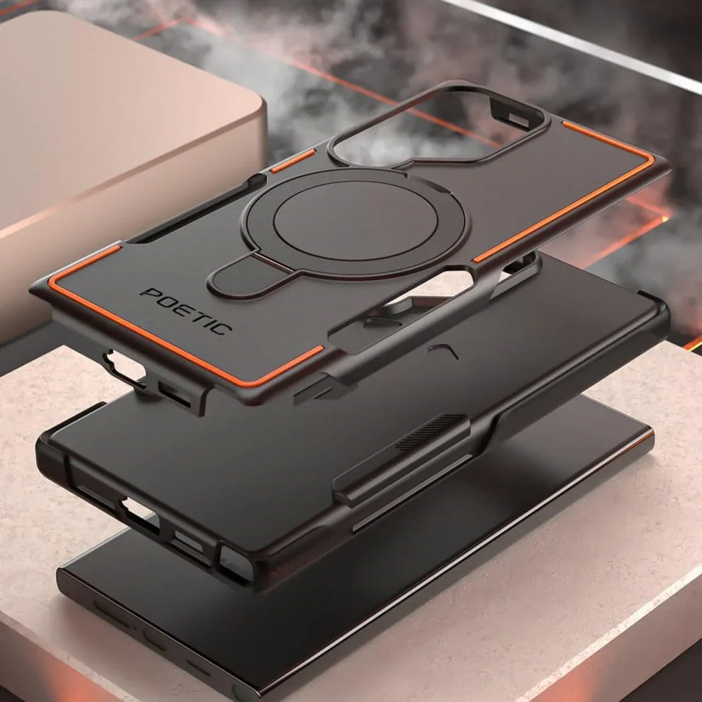 360 Protection Magnetic Ring Stand Case - Samsung
